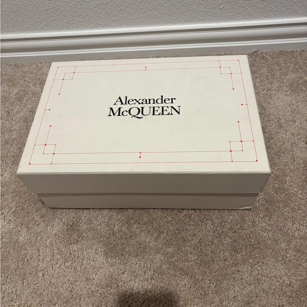 White Alexander McQueen with original bag and box